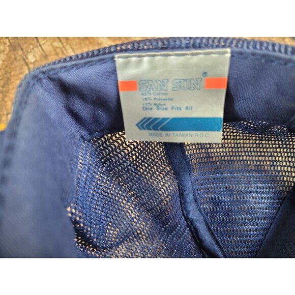 Vintage Free Mason Trucker Snapback Dad Hat Ball Baseball Cap Corded Rope Blue - Picture 8 of 9